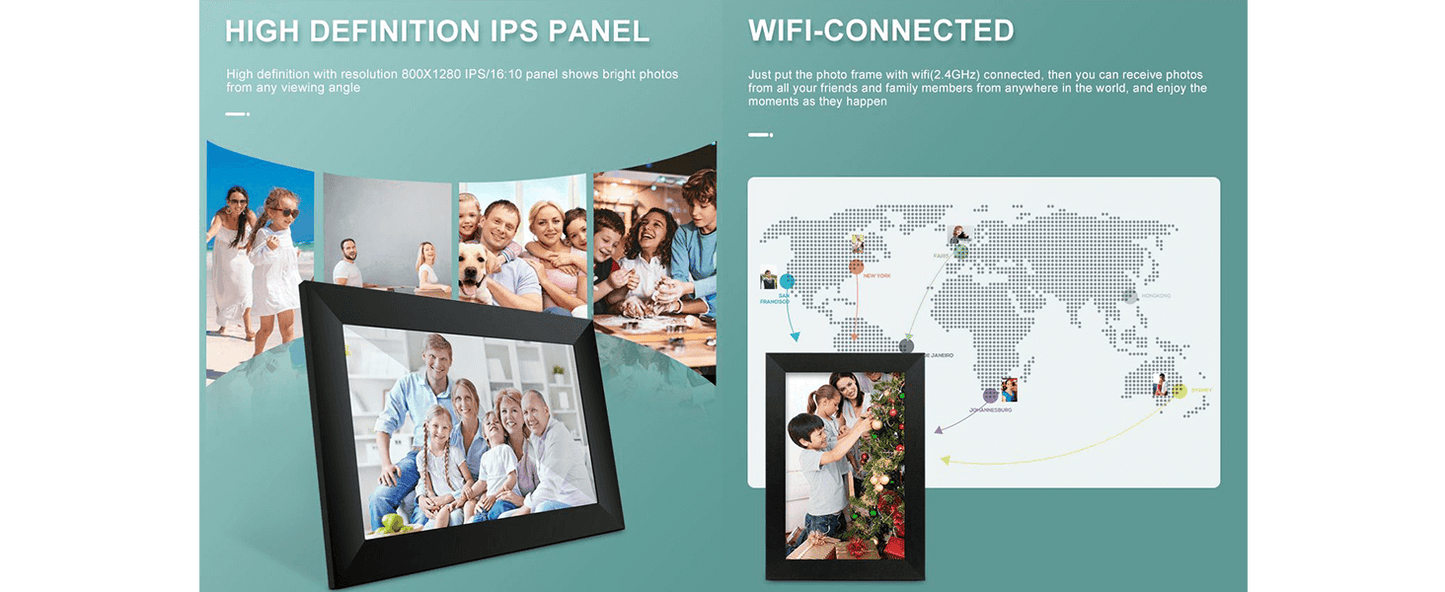 Interpad WF105T 10 inch Smart WiFi Digital Photo Frame detail-2
