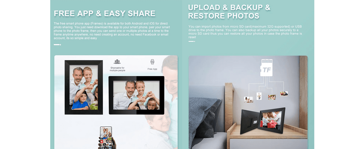 Interpad WF105T 10 inch Smart WiFi Digital Photo Frame detail-3