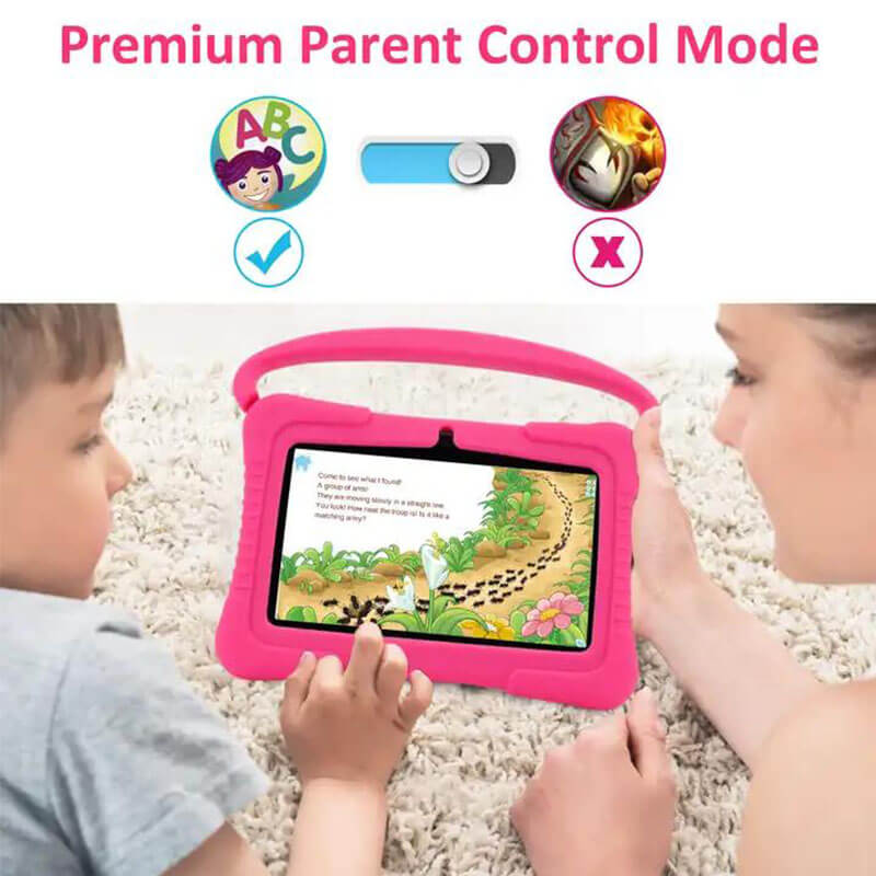 Interpad M110 Kids Learning Tablet 7-inch Android Wi-Fi Tablet - pink-3