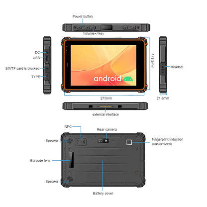 Interpad RT-08MF Outdoor 8-inch Rugged Industrial Android Tablet-5