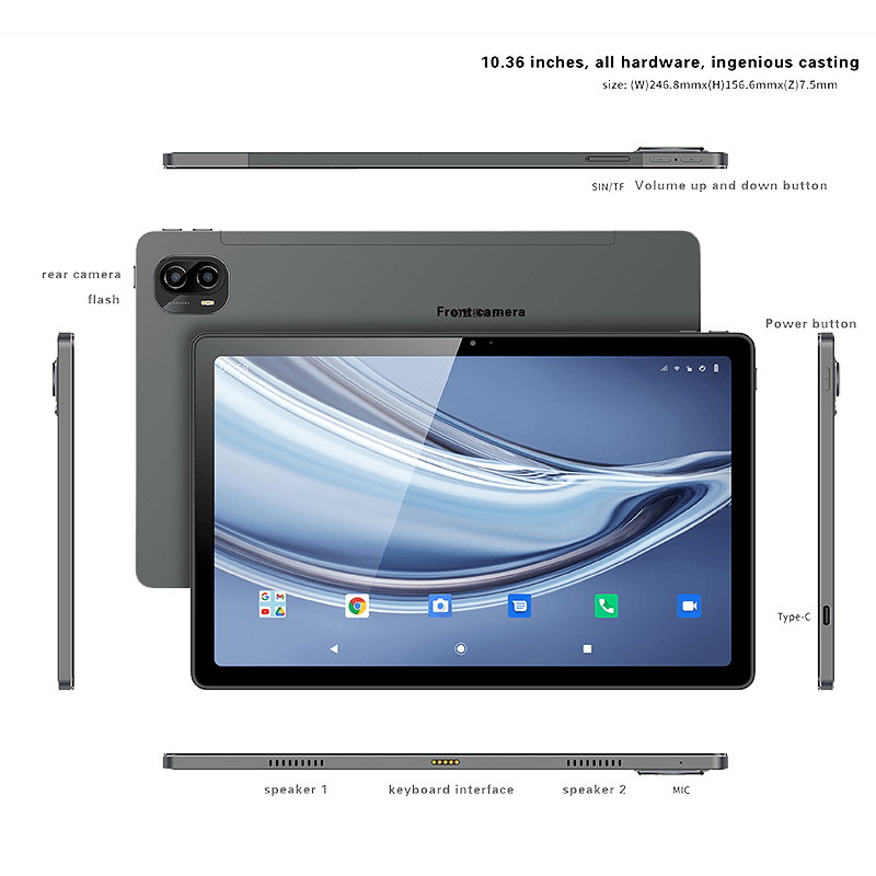 Interpad X30 Android Tablet 10.36-Inch IPS In-cell Screen Customizable black-4